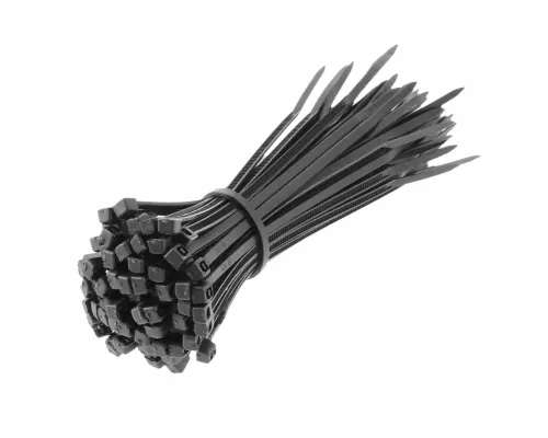 Нейлоновые стяжки 2,5 x 100 мм, 100 шт., czarne