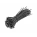 Нейлоновые стяжки 2,5 x 100 мм, 100 шт., czarne