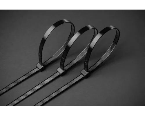 Нейлоновые стяжки 2,5 x 100 мм, 100 шт., czarne