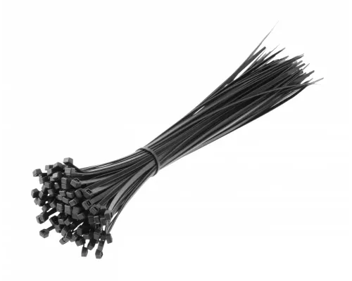 Нейлоновые стяжки 4,8 x 370 мм, 100 шт., czarne