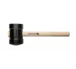 HT3B045 Киянка резиновая черная 800гр., с деревянной рукояткой, HOEGERT, 5901867140005 (CN)