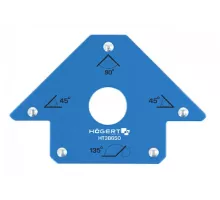HT3B650 Угольник магнитный для сварочных работ на 4 угла, усилие 34кг, 190х122х27, HOEGERT, 5902801290589 (CN)
