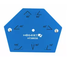 Магнитный угольник шестигранный для сварочных работ, усилие 22,5 кг, 120 х 90 х 18 мм