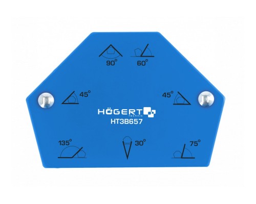 Магнитный угольник шестигранный для сварочных работ, усилие 11,5 кг, 100 х 69 х 16 мм