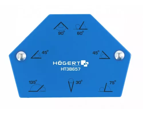 Магнитный угольник шестигранный для сварочных работ, усилие 11,5 кг, 100 х 69 х 16 мм