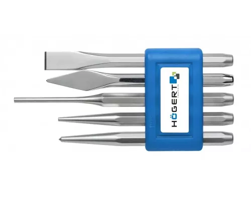 Набор ударно-режущего инструмента, 5 шт., CrV