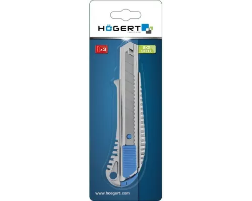 Нож с отламывающимся лезвием 18 мм, металлический корпус, 1 лезвие SKS