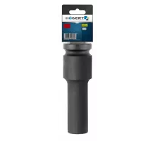 HT4R010 Головка торцевая ударная, глубокая, шестигранная 1/2", 10 мм, DIN 3121, CrMo, HOEGERT, 5902801010804 (CN)