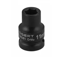 HT4R061 Головка торцевая ударная, шестигранная 1/2", 11 мм, DIN 3121, CrMo, HOEGERT, 5902801316845 (CN)