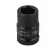 HT4R065 Головка торцевая ударная, шестигранная 1/2", 15 мм, DIN 3121, CrMo, HOEGERT, 5902801316890 (CN)
