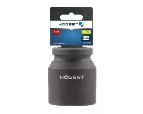 Головка ударная 3/4 «, короткая 33 мм, CrMo, DIN 3121