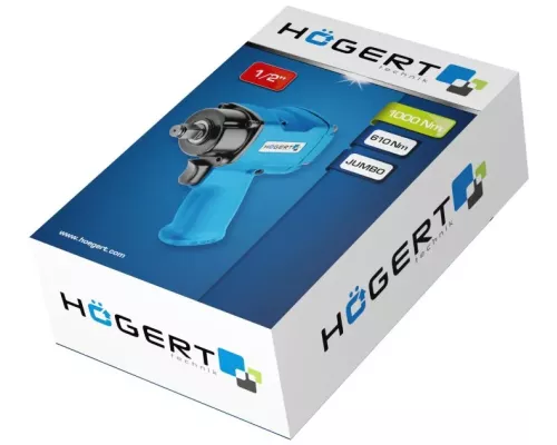 Гайковерт пневматический ударный мини 1/2″, 610Nm, MAX 1000 NM Jumbo