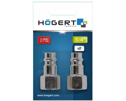 Штуцер с муфтой соединительной F1/4″, 2шт.