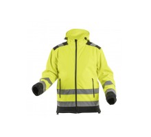 ARGEN Куртка сигнальная SOFTSHELL с капюшоном желтая 2XL (56)