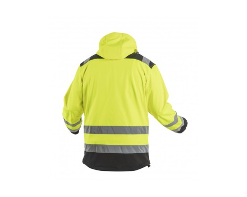 ARGEN Куртка сигнальная SOFTSHELL с капюшоном желтая 2XL (56)