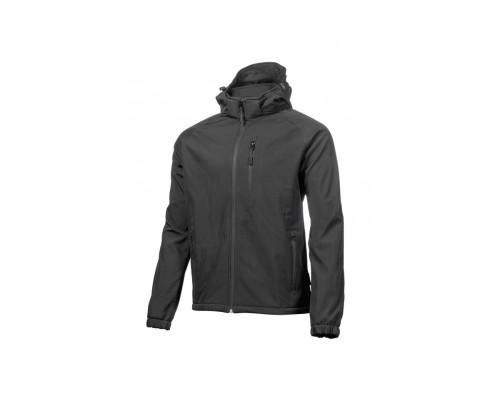 DITTER Куртка softshell с капюшоном черная 2XL (56)