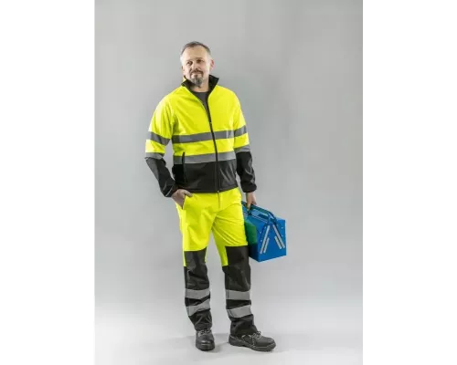 EXTER Куртка сигнальная SOFTSHELL желтая 2XL (56)