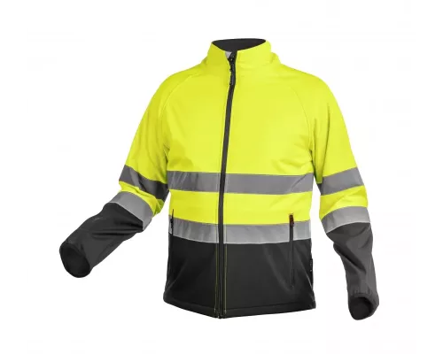 EXTER Куртка сигнальная SOFTSHELL желтая S (48)