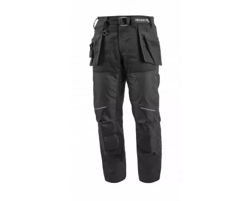 NEKAR Брюки рабочие с навесными карманами и ремнем черные 2XL (56)