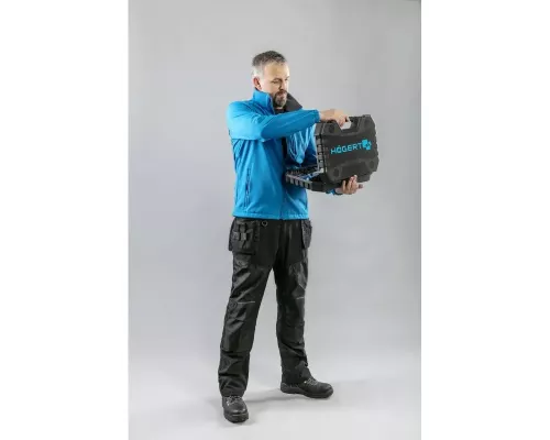 NEKAR Брюки рабочие с навесными карманами и ремнем черные 3XL (58)