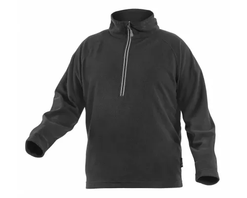 EDER Толстовка флисовая на молнии 3/4 черная  2XL (56)