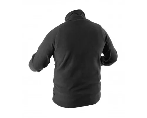 EDER Толстовка флисовая на молнии 3/4 черная  2XL (56)