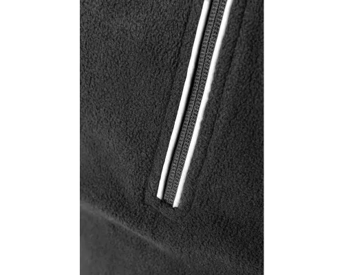 EDER Толстовка флисовая на молнии 3/4 черная  S (48)