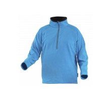 EDER Толстовка флисовая на молнии 3/4 синяя 2XL (56)