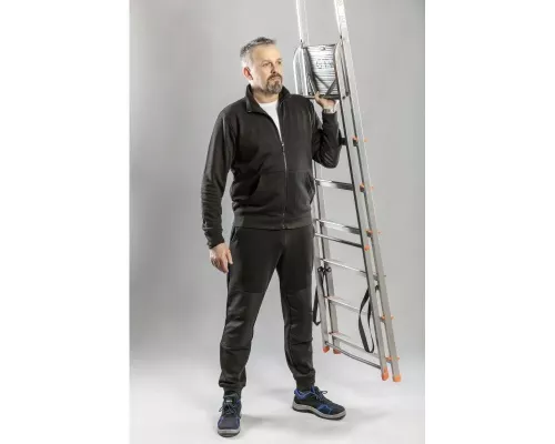 BREND Толстовка спортивная/рабочая черная 2XL (56)