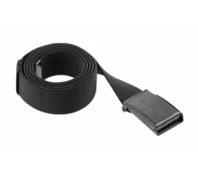 WESEL эластичный ремень с металлической пряжкой черный универсальный, 130 см