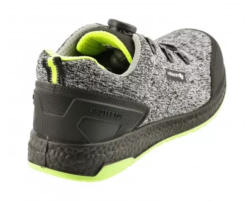 KEMINITZ Полуботинки рабочие LACE SYSTEM S1PS SR FO серый меланж/зеленый 40
