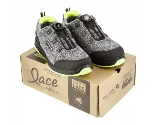 KEMINITZ Полуботинки рабочие LACE SYSTEM S1PS SR FO серый меланж/зеленый 45