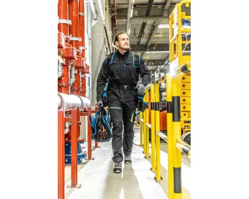 KEMINITZ Полуботинки рабочие LACE SYSTEM S1PS SR FO серый меланж/зеленый 45