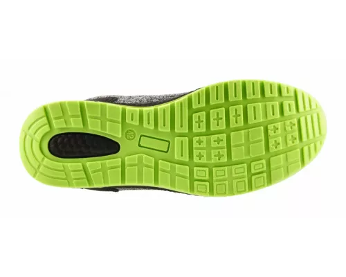 KEMINITZ Полуботинки рабочие LACE SYSTEM S1PS SR FO серый меланж/зеленый 46