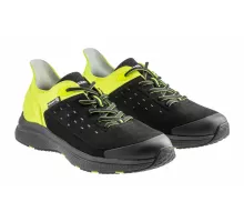 HT5K579-45 SAUTEN Полуботинки рабочие O1 FO SR черные/желтые, светоотражающая ткань, 45, HOEGERT 5902801408892 (CN)