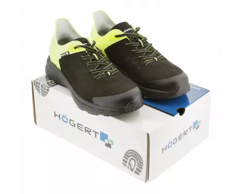 SAUTEN Полуботинки рабочие O1 FO SR черные/желтые hi-vis 45