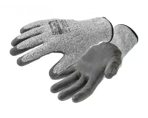 FUHSE Перчатки рабочие HPPE с защитой от порезов покрыты полиуретаном 11