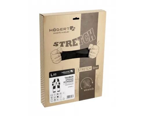 TAUBER Брюки рабочие 4-way stretch темно-серые XL (54)