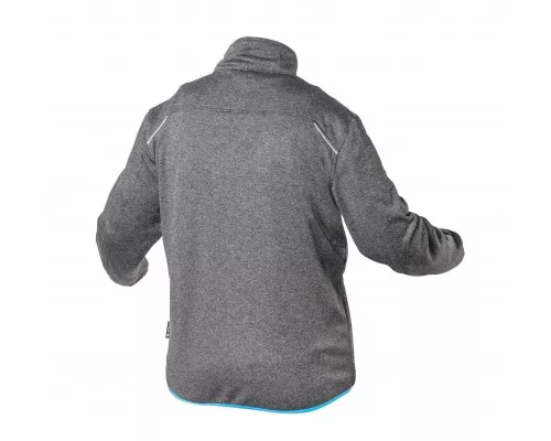 NISTER Толстовка рабочая серый меланж/синяя 2XL (56)