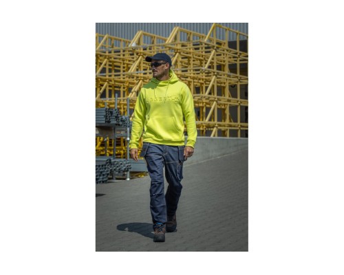 Толстовка спортивная с капюшоном, лимон M (50)