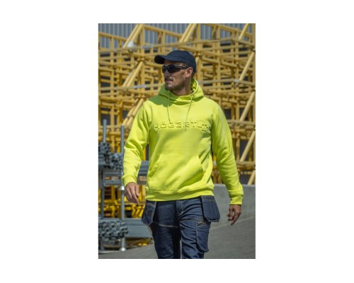 Толстовка спортивная с капюшоном, лимон M (50)