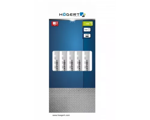 Полотно для электролобзика  по металлу 132 мм,  21TPI, 5 шт