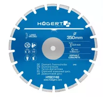HT6D748 Круг алмазный сегментный по асфальту и бетону 350х3,2х25,4мм, HOEGERT, 5902801026829 (CN)