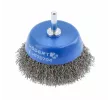 HT7D704 Щетка-крацовка чашечная со шпилькой D-75мм, витая проволока из нержавеющей стали 0,3мм, HOEGERT, 5902801282331 (CN)