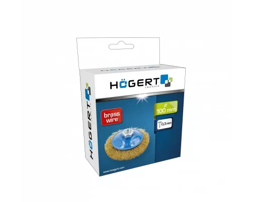 Щетка дисковая латунная с резьбой 100 мм