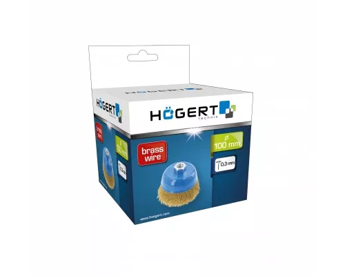 Щетка чашечная с резьбой латунная 100мм