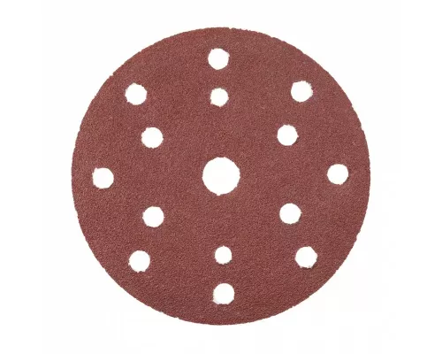 Круг  шлифовальный на липучке с отверстиями  5 шт. 150мм G80
