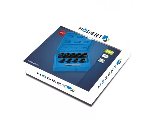 Набор экстракторов для выкручивания поврежденных болтов и гаек 10 предметов