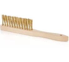 Щетка из желтой проволоки, 3 ряда, для зазоров в древесине (50/120)