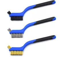 G00646 Набор мини-щёток проволочных 3шт (нейлон, латунь, нержавеющая сталь), 180мм, GEKO, 5901477159053 (CN)